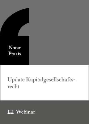 Online-Seminar: Update Kapitalgesellschaftsrecht (21.10.2026)