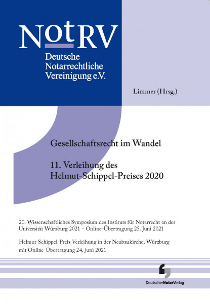 Gesellschaftsrecht im Wandel und Schippelpreisverleihung