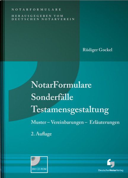 NotarFormulare Sonderfälle Testamentsgestaltung