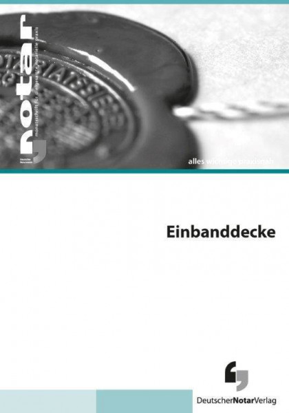 Notar Einbanddecke