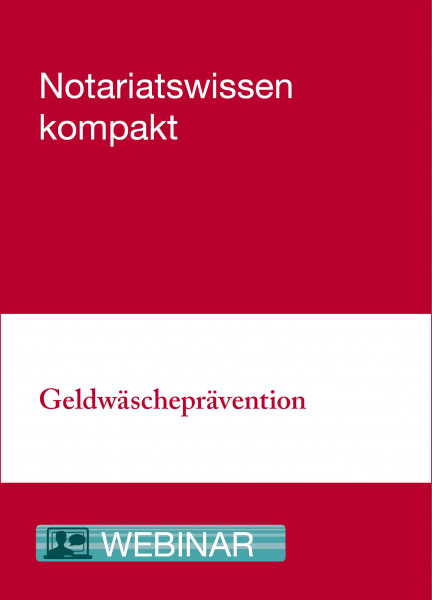 Online-Seminar: 22.04.21 - Geldwäscheprävention